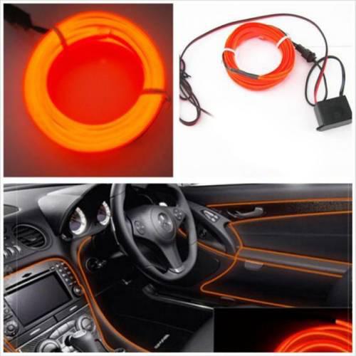 arac ici torpido ledi ip neon led 2mt serit led turuncu 34 90 tl