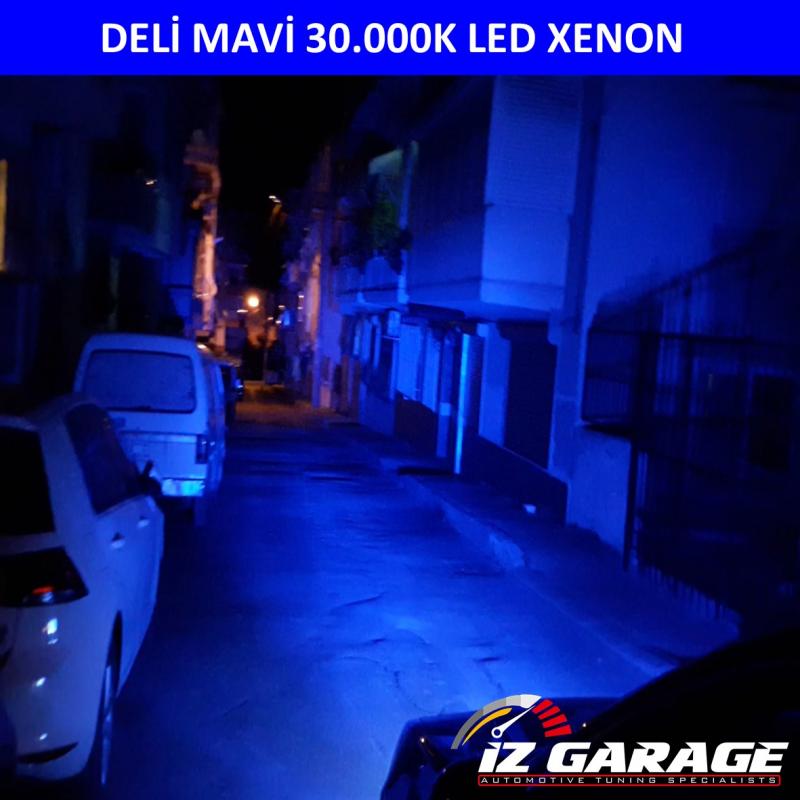 h4 deli mavi led xenon takimi simsek etkili tai yi c7 30 000k 150 00 tl